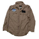US Tan Flight Suit Shirt w/ AH-1 Cobra Patch - 42T - US Army Surplus - Field Shirts