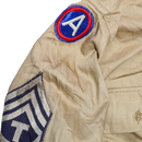 US WW2 3rd Army ADSEC Khaki Service Shirt - Medium