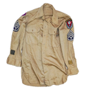 US WW2 3rd Army ADSEC Khaki Service Shirt - Medium