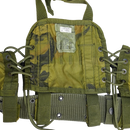 USGI 1st Gen Woodland Load Bearing Vest w/ Belt - Large - Film Production Used - Combat Vests & Rigs