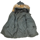USGI N-3B Cold Weather Parka with Fur Trim Hood - Small