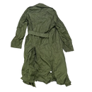USGI Olive Rubber Raincoat - 36L, Small - US Army Surplus - Rain Jackets
