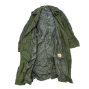 USGI Olive Rubber Raincoat - 36L, Small - US Army Surplus - Rain Jackets