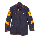 USMC 1940s Master Sergeant Blue Service Dress Jacket - Large
