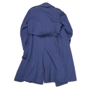 Vintage Japan Made Blue Wool Trench Coat - 38R, Medium - Army & Outdoors - Great Coats