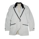 Vintage Lord West White Tuxedo Jacket - 40R, Medium