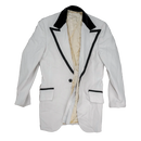 Vintage White Tuxedo Jacket - 37R, Small