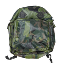 Vintage Woodland Camo Vinyl Backpack - Army & Outdoors - Day Packs