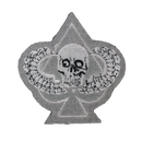 Winged Skull on Spade Morale Patch