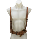 Yugoslavian JNA Leather Belt and Suspenders - Large - Yugoslavian Army Surplus - Belts & Suspenders