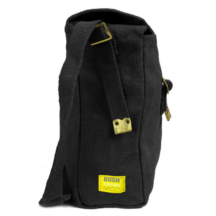 Large Canvas Haversack - Black - Bushtracks - Shoulder Bags
