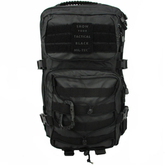 Large Tactical Assault Pack PU - Black - Mil-Tec - Hiking Packs