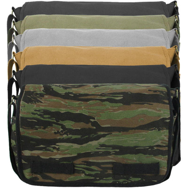 Vintage Canvas Messenger Shoulder Bag