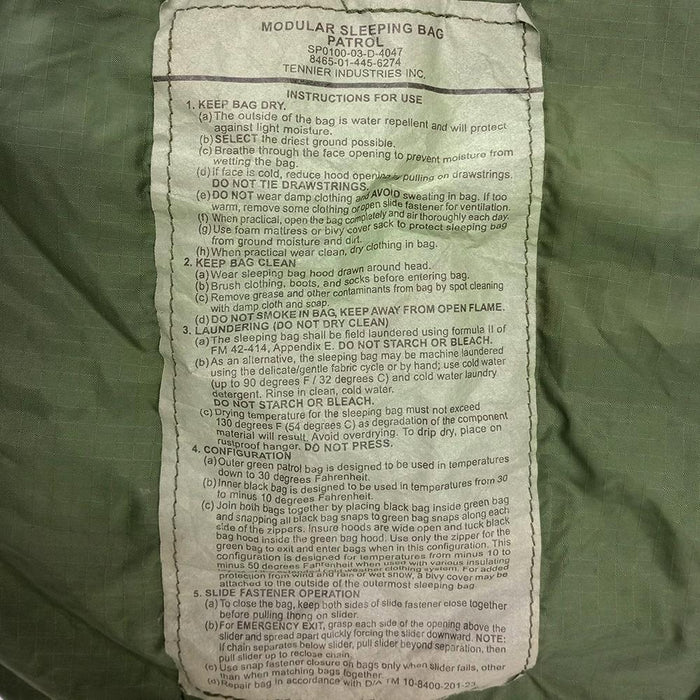 US Patrol Sleeping Bag