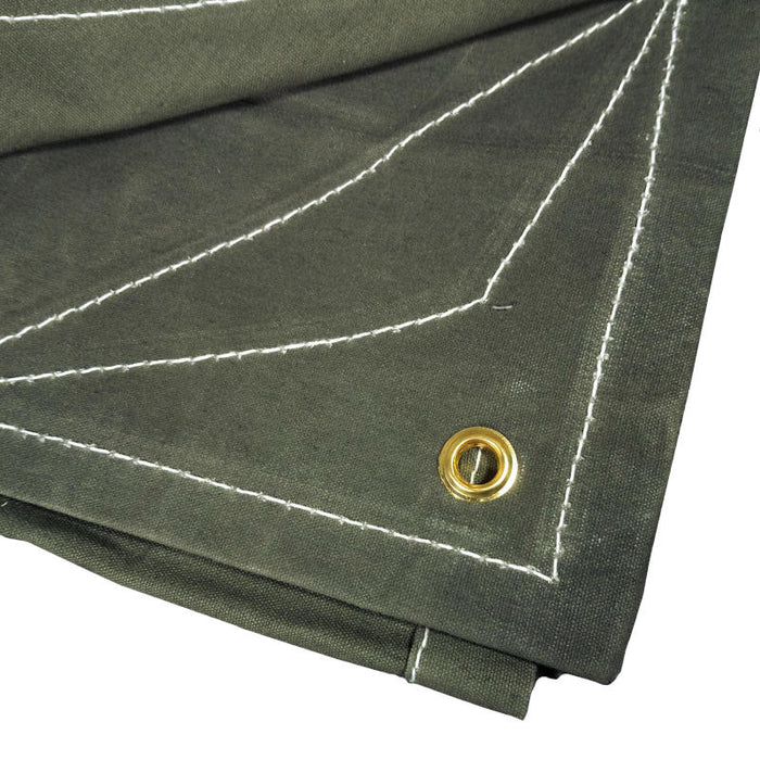 Canvas Tarp 10' x 12' - New - Bushtracks - Groundsheets & Tarps