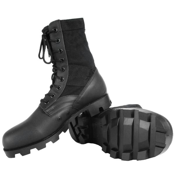 GI Style Jungle Boots - Black