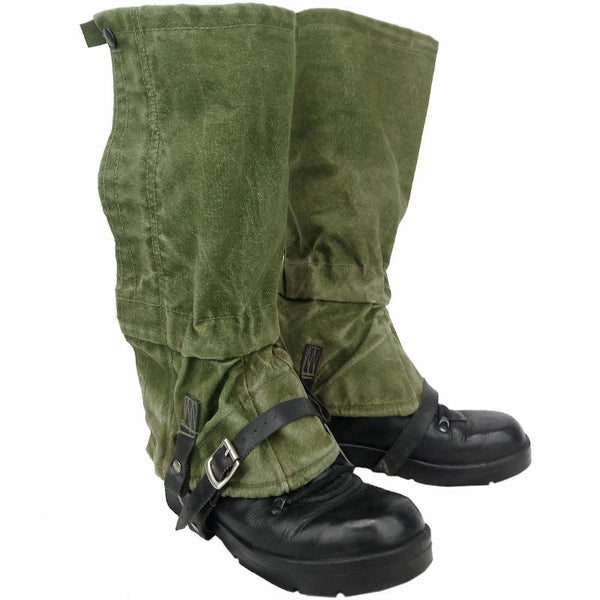 British Army OD Canvas Gaiters