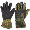 German Army Flecktarn Leather Gloves - German Army Surplus - Gloves