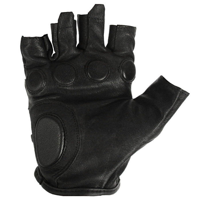 Fingerless Reinforced Leather Gloves