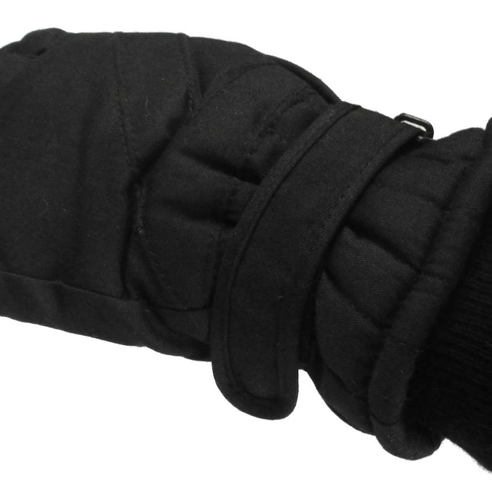 Black Thinsulate Ski Gloves