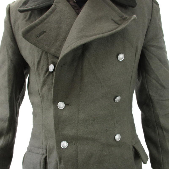 East German Grey Wool Overcoat