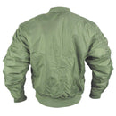 MA-1 Olive Drab Flight Jacket - Brass Zip - Mil-Tec - Flight Jackets