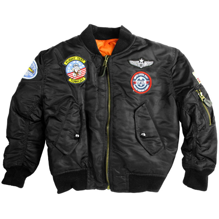 Kids MA1 Jacket with patches