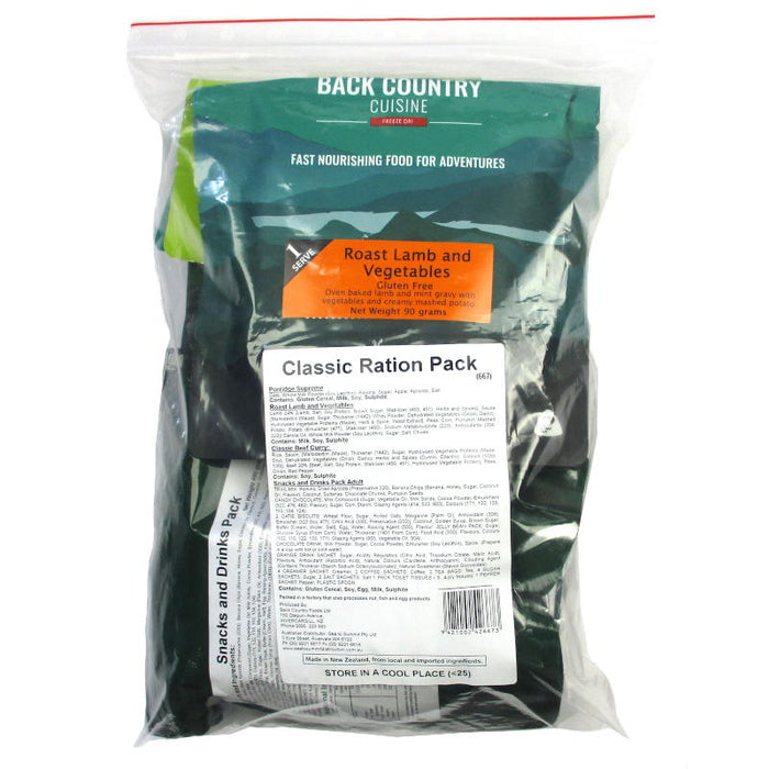 Back Country Cuisine - Classic Ration Pack