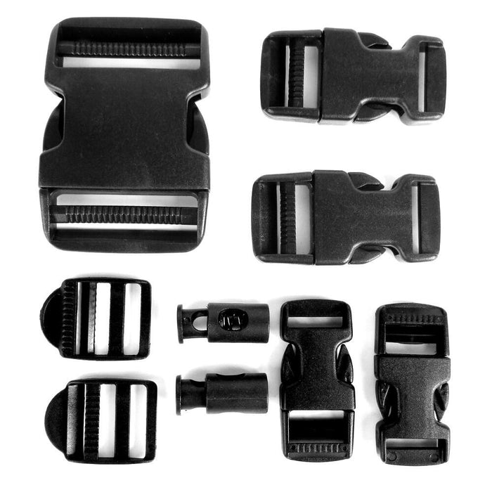 Black 9 Piece Buckle Set