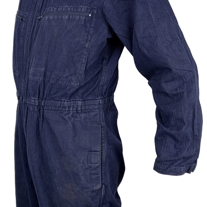 German Navy Blue Work Overalls - Zip - German Army Surplus - Overalls