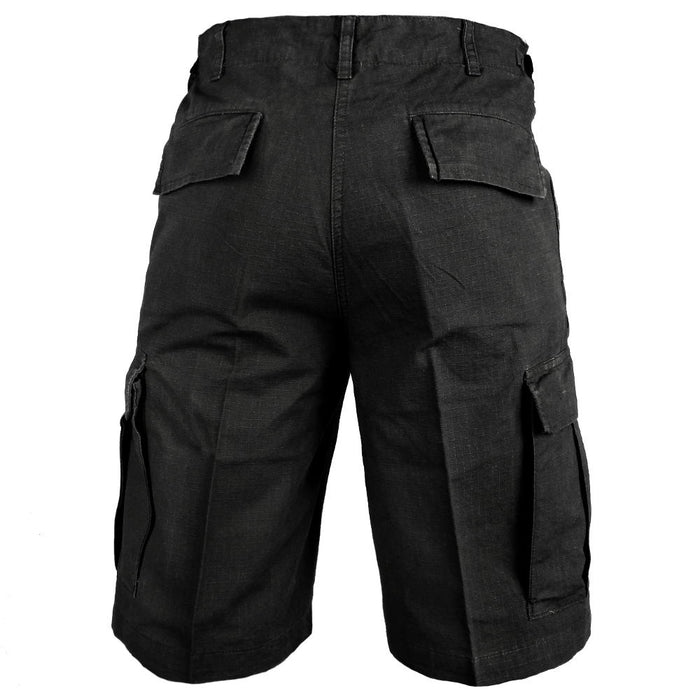 Black Ripstop BDU Shorts