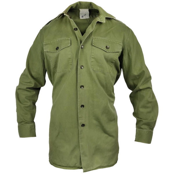 British Army Olive Drab Cotton Shirt