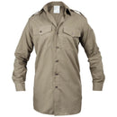 British Army Long Sleeve Stone Shirt - British Army Surplus - Service Shirts