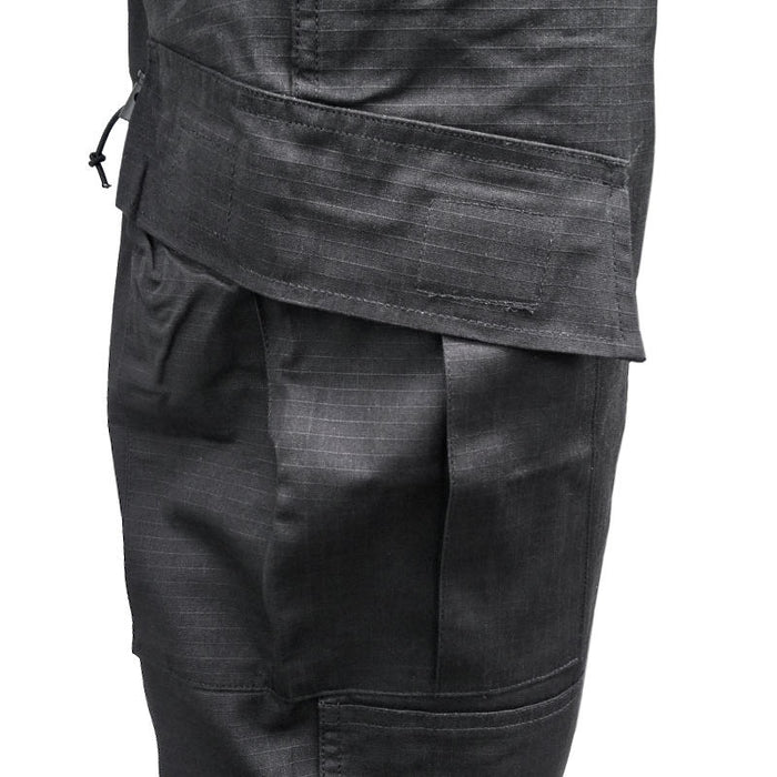 Black ACU Ripstop Combat Pants