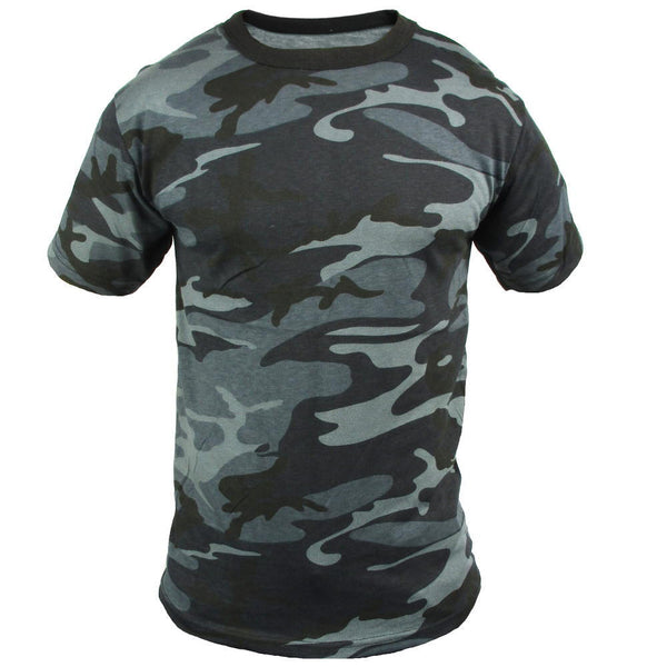 Coloured Camo T-Shirt - Midnight Blue