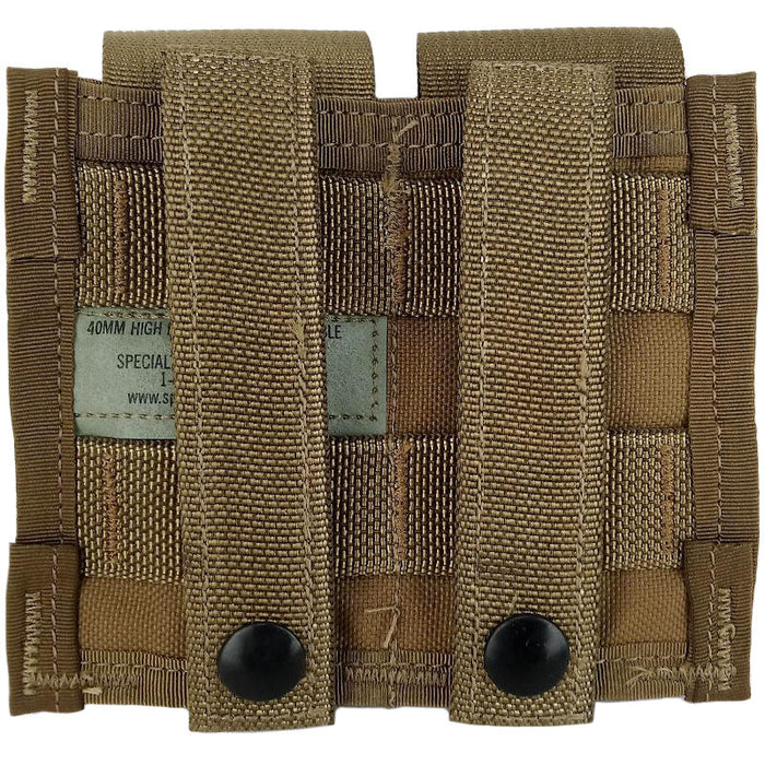 USGI Coyote Double 40mm Rifle Grenade Pouch - US Army Surplus - Grenade Pouches