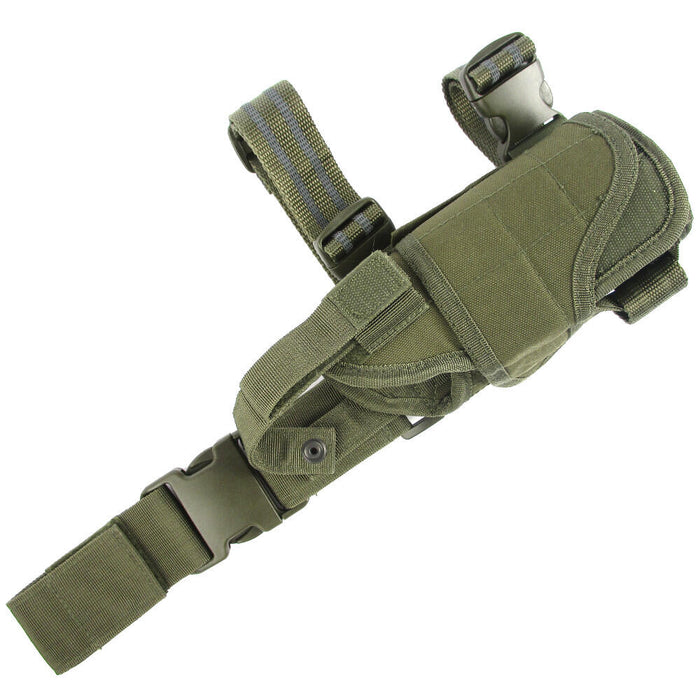 MIL-TEC Cordura Shoulder Holster OD Green - Adjustable Holster For Right Or Left Hand Use